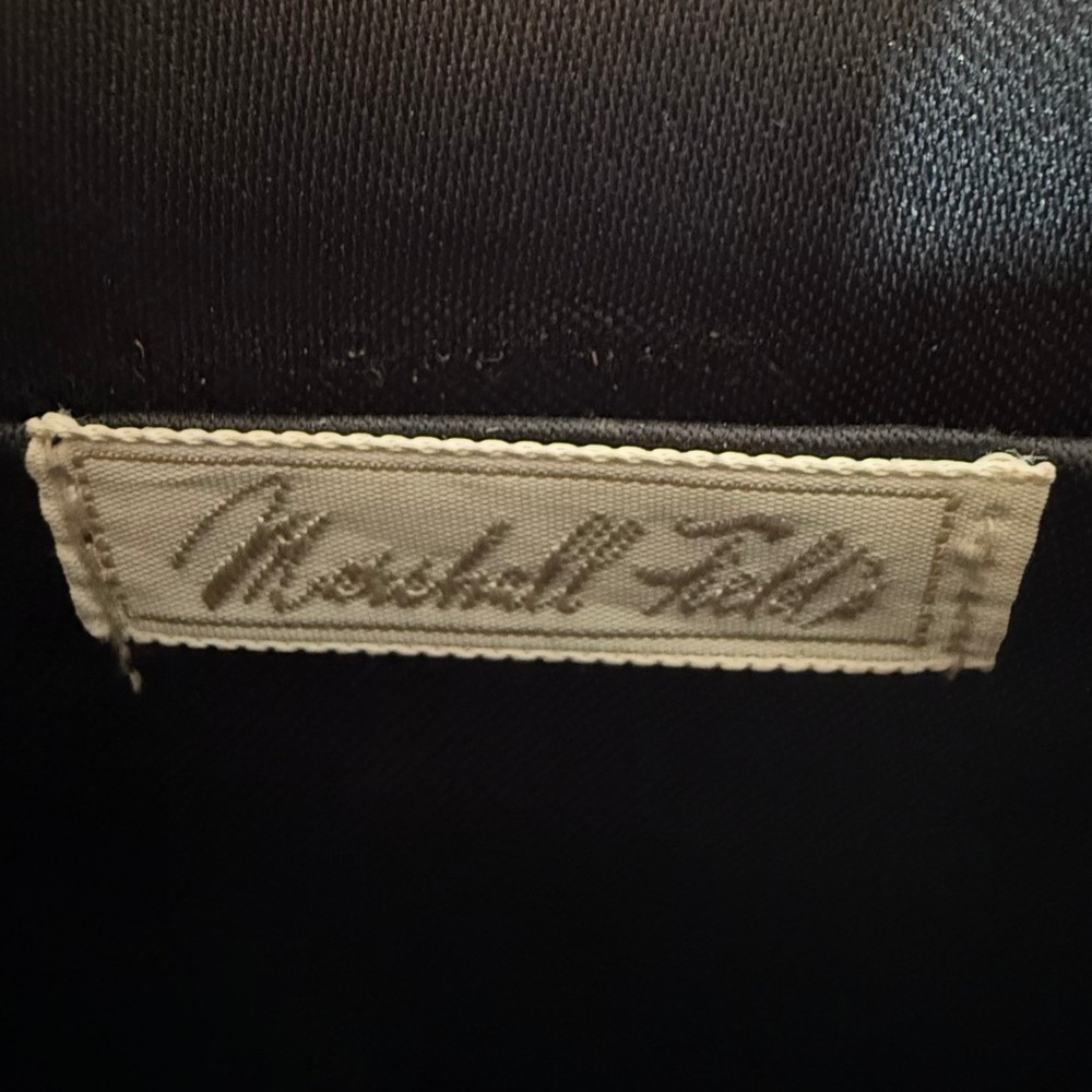 Marshall Field's Vintage Black Glass Beaded Art Deco Evening Clutch Bag Chain - Picture 4 of 10